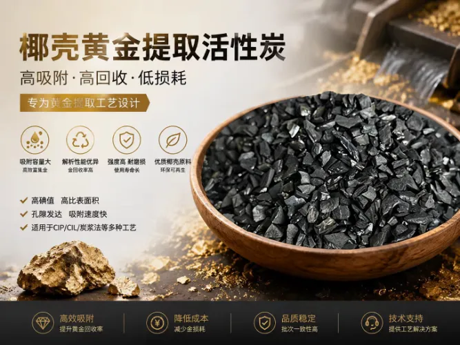 Huajing Coconut Shell Gold-Recovery Carbon: az arany visszanyerésének fokozása, a költségek csökkentése és a hatékonyság növelése